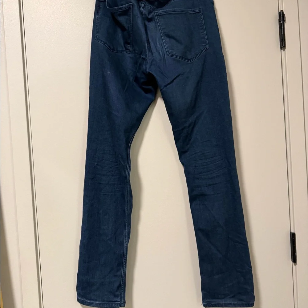 PAIGE Lennox Deep Indigo Jeans Size 33 - Picture 2 of 3